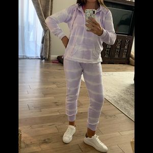 Tie dye sweats & sweatshirt set